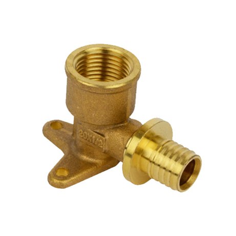 Pex Pull-On Brass Fittings Female Lugged Elbow As/Nzs 2537, Multiple Sizes