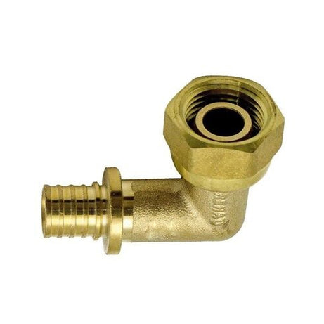 Pex Pull-On Brass Fittings Female Thread Elbow As/Nzs 2537, Multiple Sizes